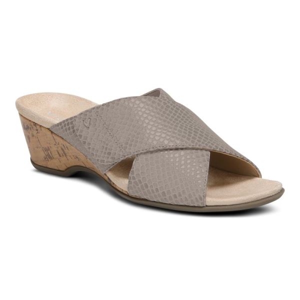 Vionic | Women's Leticia Wedge Sandal - Aluminum