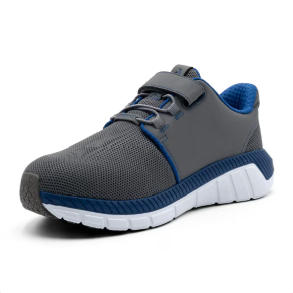 Quick Ship Anodyne No. 46 Men's Sport Jogger w/ Heel Assist-Grey Blue
