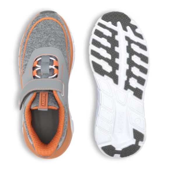 Quick Ship Anodyne No. 45 Women's Sport Jogger w/ Heel Assist-Grey Orange