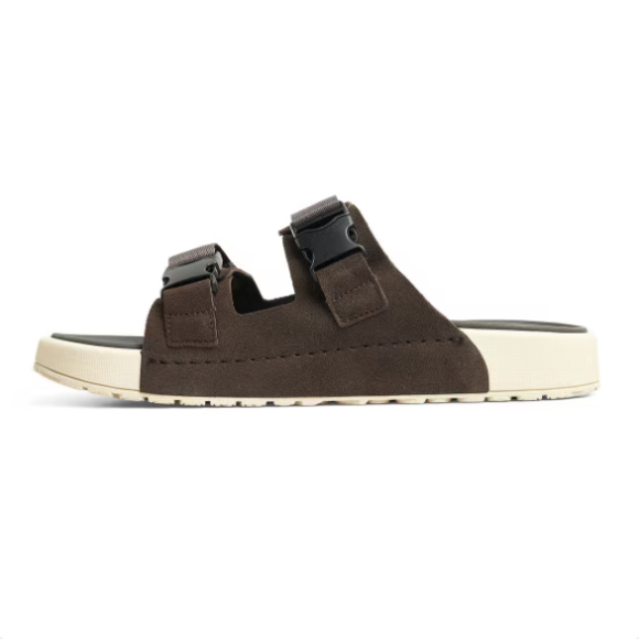 Quick Ship Anodyne No. 70 Men's Two Strap Sandal-Espresso