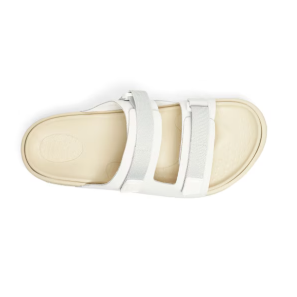 Quick Ship Anodyne No. 73 Women's Two Strap Sandal-White