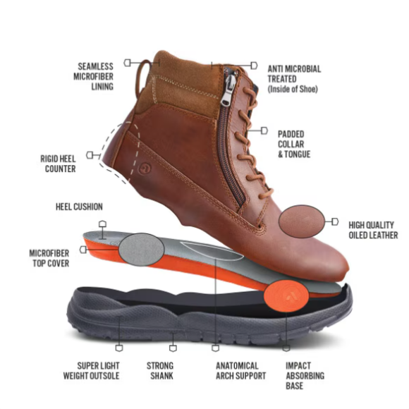 Quick Ship Anodyne No. 90 Men's Trail Worker-Whiskey