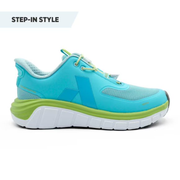 Quick Ship Anodyne No. 23 Women's Sport Runner w/ Heel Assist-Teal Lime