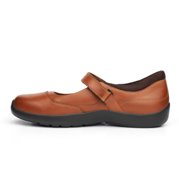 Quick Ship Anodyne No. 19 Women's Casual Mary Jane-Cognac