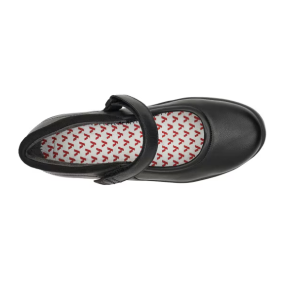 Quick Ship Anodyne No. 33 Women's Casual Mary Jane Stretch-Black Stretch