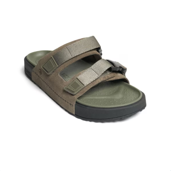 Quick Ship Anodyne No. 70 Men's Two Strap Sandal-Olive