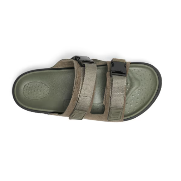 Quick Ship Anodyne No. 70 Men's Two Strap Sandal-Olive