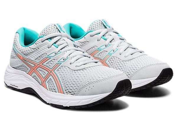 ASICS SHOES | GEL-CONTEND 6 (D) - Polar Shade/Sun Coral