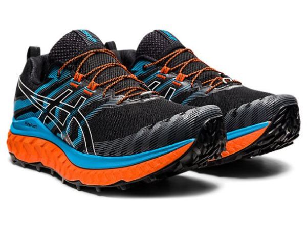 ASICS SHOES | TRABUCO MAX - Black/Digital Aqua