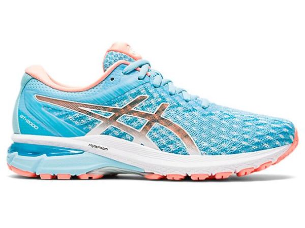 ASICS SHOES | GT-2000 8 Knit - Ocean Decay/Sun Coral