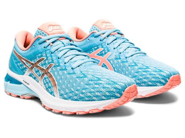 ASICS SHOES | GT-2000 8 Knit - Ocean Decay/Sun Coral