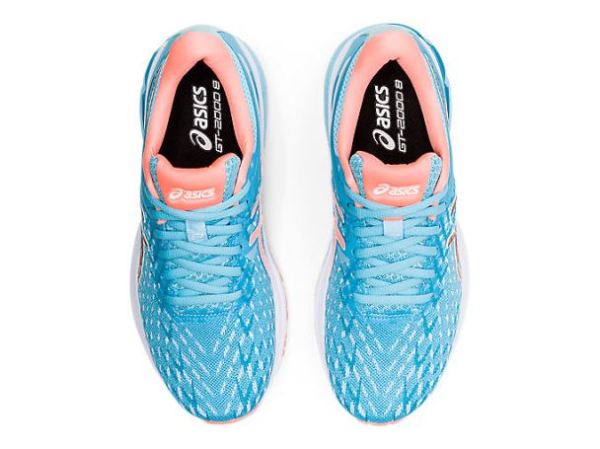 ASICS SHOES | GT-2000 8 Knit - Ocean Decay/Sun Coral