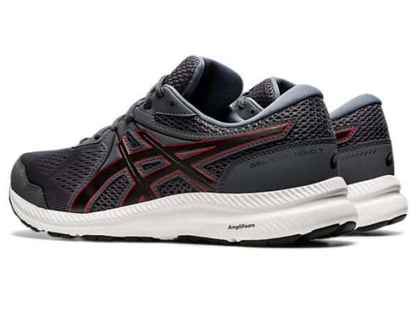 ASICS SHOES | GEL-CONTEND 7 (4E) - Carrier Grey/Classic Red