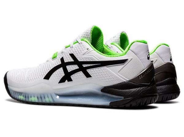 ASICS SHOES | GEL-Resolution 8 - White/Green Gecko