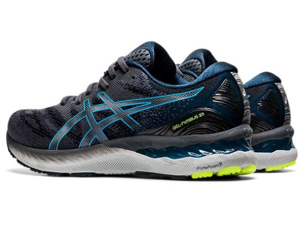 ASICS SHOES | GEL-NIMBUS 23 - Carrier Grey/Digital Aqua