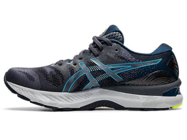 ASICS SHOES | GEL-NIMBUS 23 - Carrier Grey/Digital Aqua