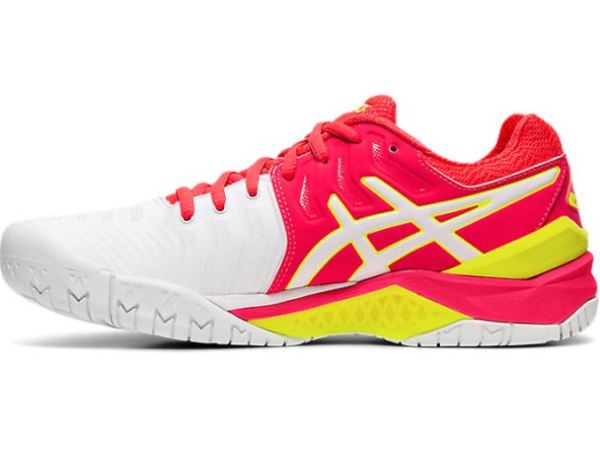 ASICS SHOES | GEL-RESOLUTION 7 - White/Laser Pink