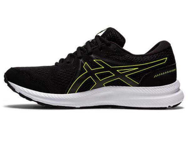 ASICS SHOES | GEL-CONTEND 7 (4E) - Black/Hazard Green