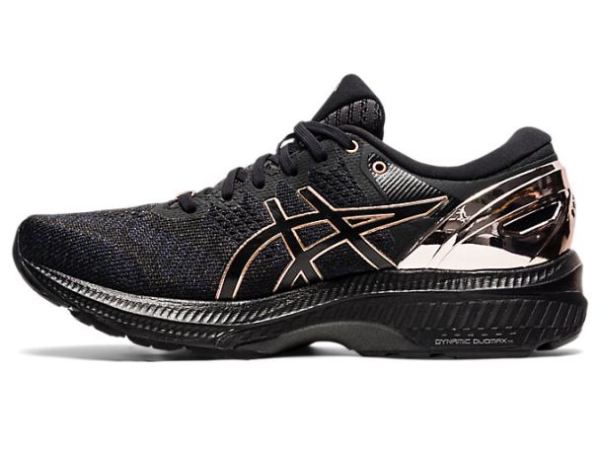 ASICS SHOES | GEL-KAYANO 27 - Black/Rose Gold