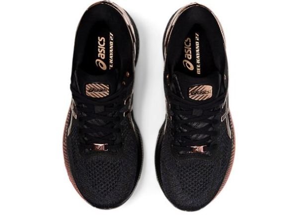 ASICS SHOES | GEL-KAYANO 27 - Black/Rose Gold