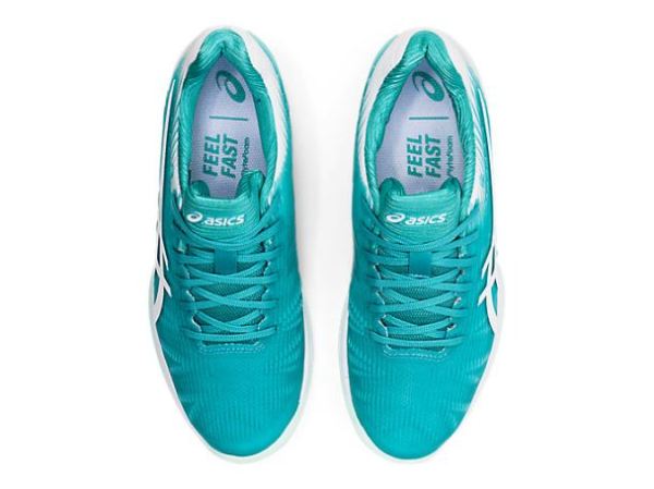 ASICS SHOES | SOLUTION SPEED FF - Techno Cyan/White