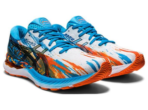 ASICS SHOES | GEL-NIMBUS 23 - Digital Aqua/Marigold Orange