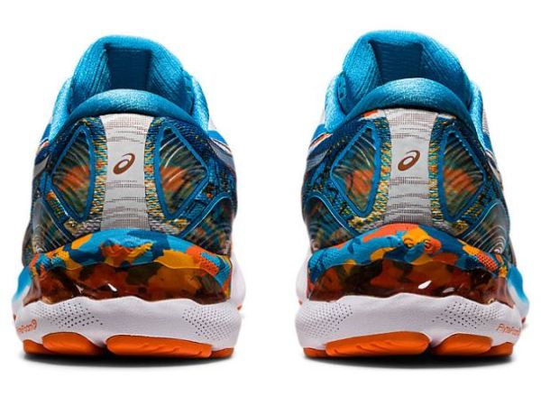 ASICS SHOES | GEL-NIMBUS 23 - Digital Aqua/Marigold Orange