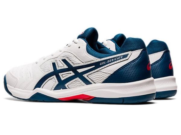 ASICS SHOES | GEL-DEDICATE 6 - White/Mako Blue