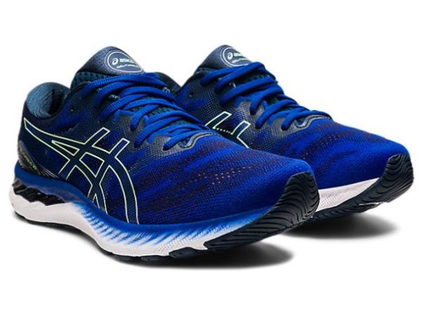 ASICS SHOES | GEL-NIMBUS 23 - Monaco Blue/Bright Lime