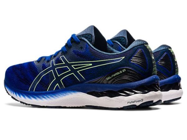 ASICS SHOES | GEL-NIMBUS 23 - Monaco Blue/Bright Lime