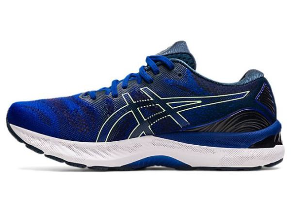 ASICS SHOES | GEL-NIMBUS 23 - Monaco Blue/Bright Lime