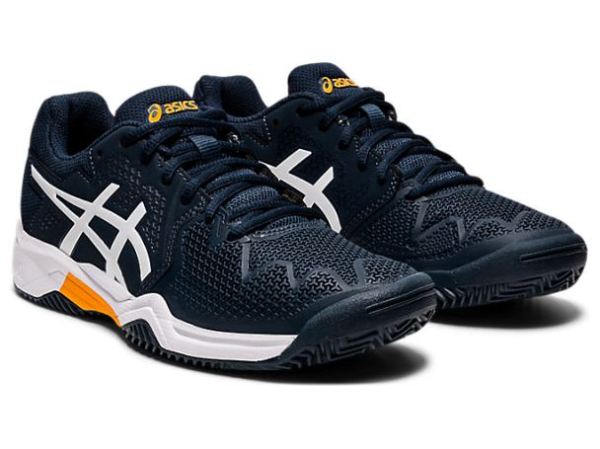 ASICS SHOES | GEL-Resolution 8 GS - French Blue/White