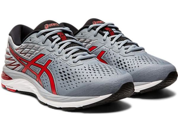 ASICS SHOES | GEL-CUMULUS 21 - Sheet Rock/Speed Red