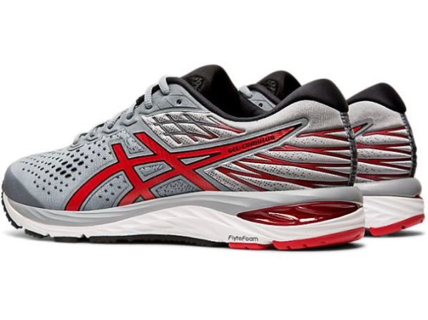 ASICS SHOES | GEL-CUMULUS 21 - Sheet Rock/Speed Red