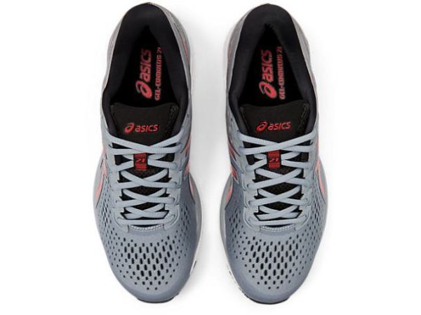 ASICS SHOES | GEL-CUMULUS 21 - Sheet Rock/Speed Red