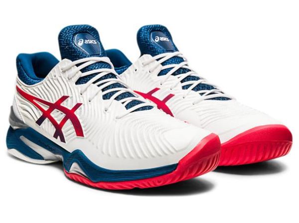 ASICS SHOES | COURT FF 2 - White/Mako Blue