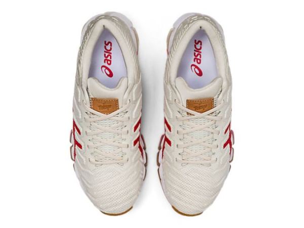 ASICS SHOES | GEL-QUANTUM 360 5 - Cream/Classic Red