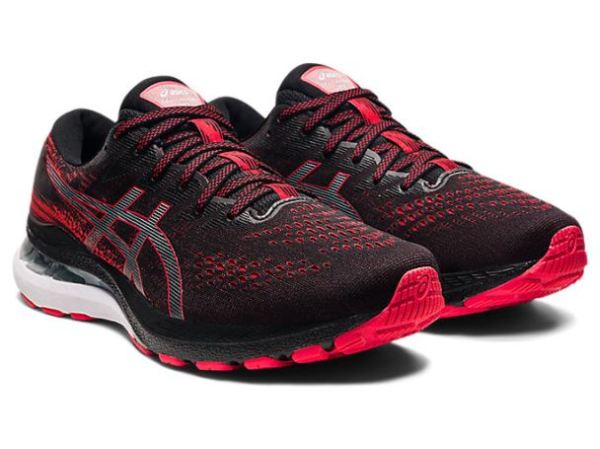 ASICS SHOES | GEL-KAYANO 28 - Black/Electric Red