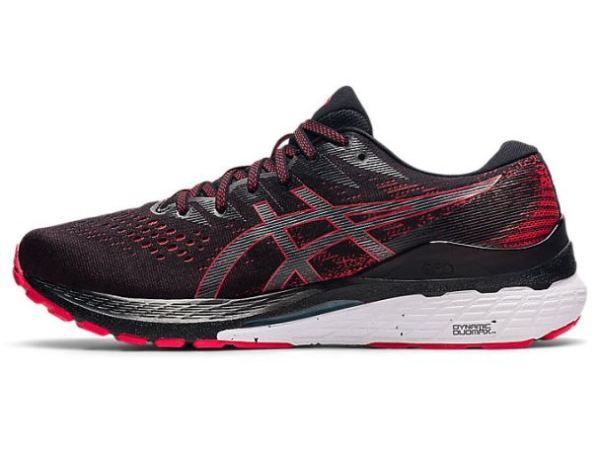 ASICS SHOES | GEL-KAYANO 28 - Black/Electric Red