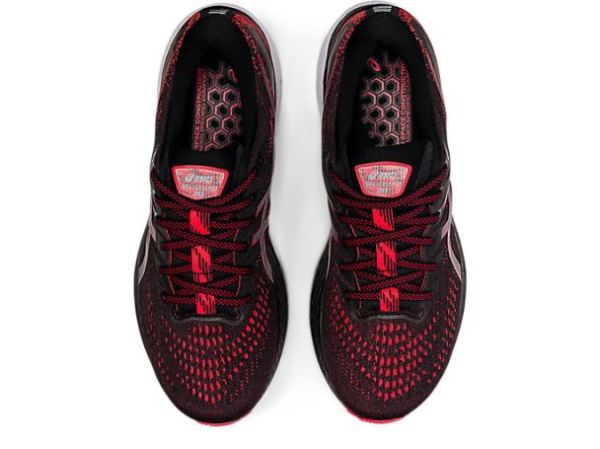 ASICS SHOES | GEL-KAYANO 28 - Black/Electric Red