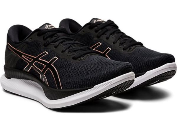 ASICS SHOES | GLIDERIDE - Black/Rose Gold