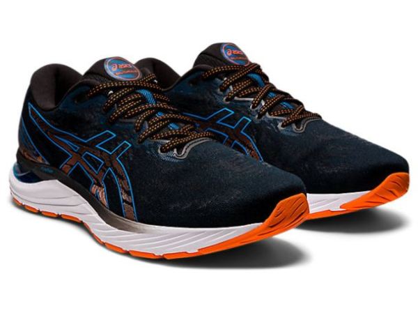 ASICS SHOES | GEL-CUMULUS 23 (2E) - Black/Reborn Blue