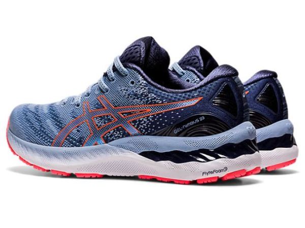 ASICS SHOES | GEL-NIMBUS 23 - Mist/Blazing Coral