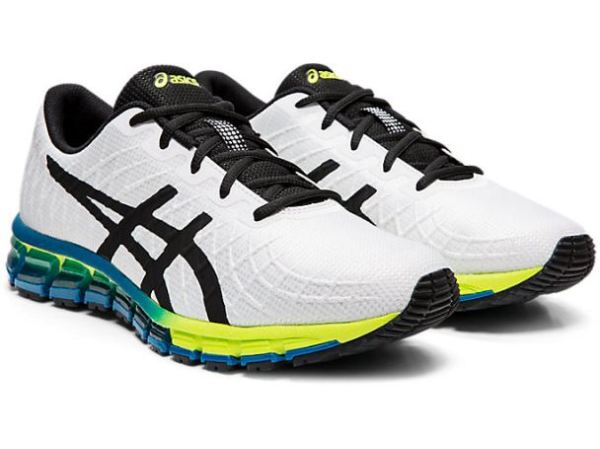 ASICS SHOES | GEL-QUANTUM 180 4 - White/Safety Yellow