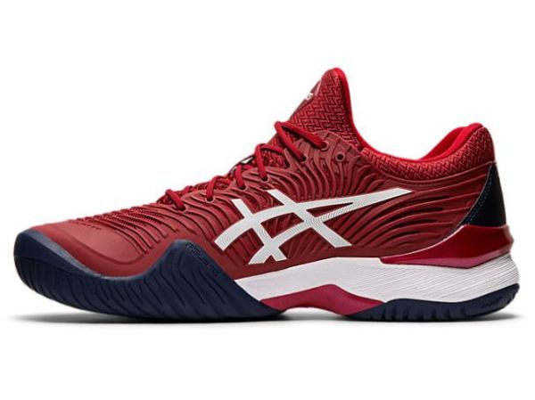 ASICS SHOES | COURT FF NOVAK - Burgundy/White