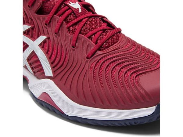 ASICS SHOES | COURT FF NOVAK - Burgundy/White