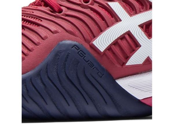 ASICS SHOES | COURT FF NOVAK - Burgundy/White