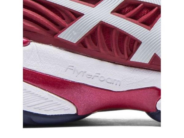 ASICS SHOES | COURT FF NOVAK - Burgundy/White