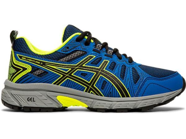 ASICS SHOES | GEL-VENTURE 7 GS - Black/Safety Yellow
