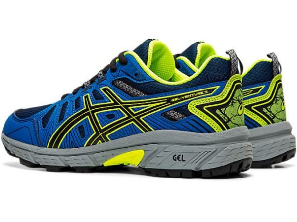 ASICS SHOES | GEL-VENTURE 7 GS - Black/Safety Yellow